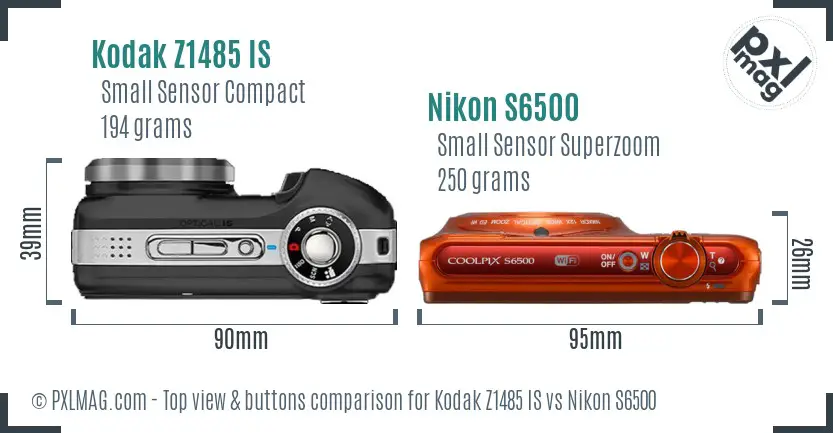 Top view design and control layout comparison