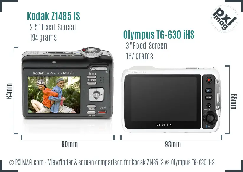 Back LCD screen comparison