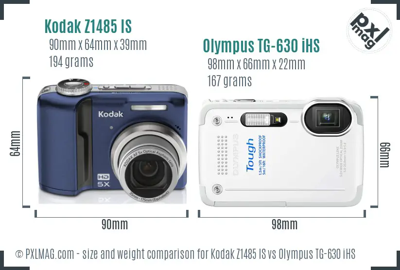 Size and ergonomics comparison