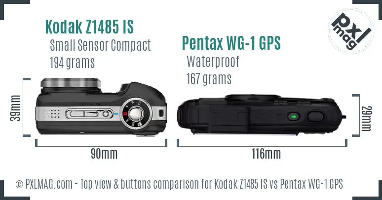 Top view design and control layout comparison