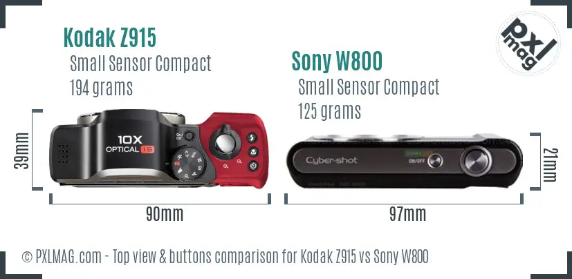 Top view design and control layout comparison