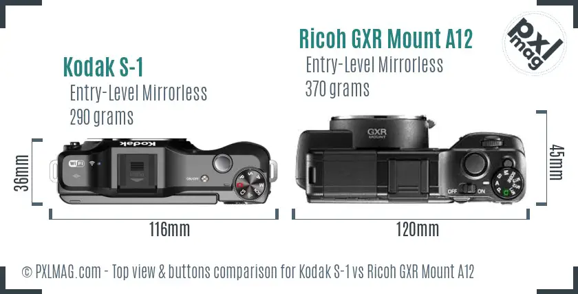 Top view design and control layout comparison