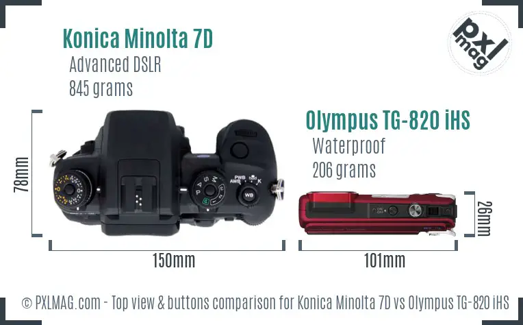 Top view design and control layout comparison