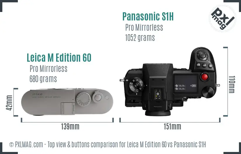 Top view design and control layout comparison