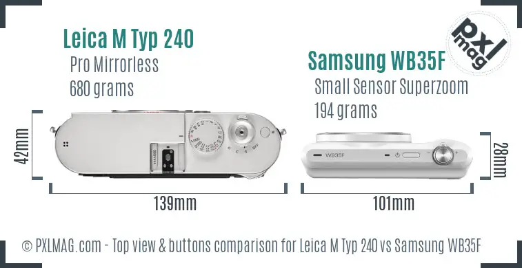 Top view design and control layout comparison
