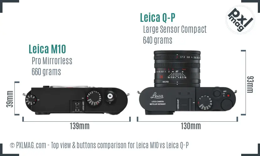 Top view design and control layout comparison