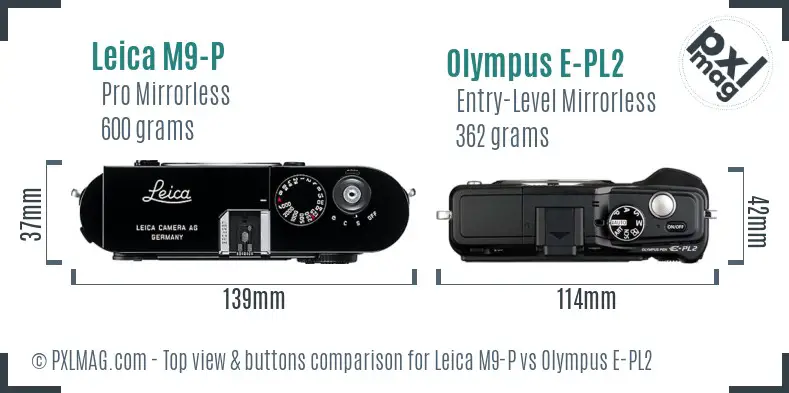 Top view design and control layout comparison