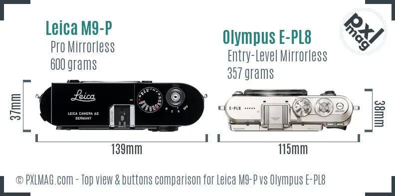 Top view design and control layout comparison