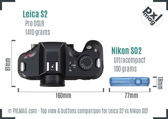 Top view design and control layout comparison
