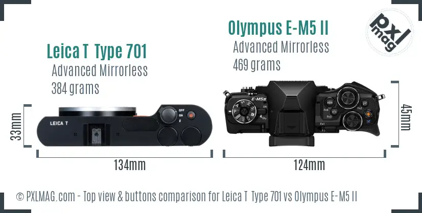 Top view design and control layout comparison