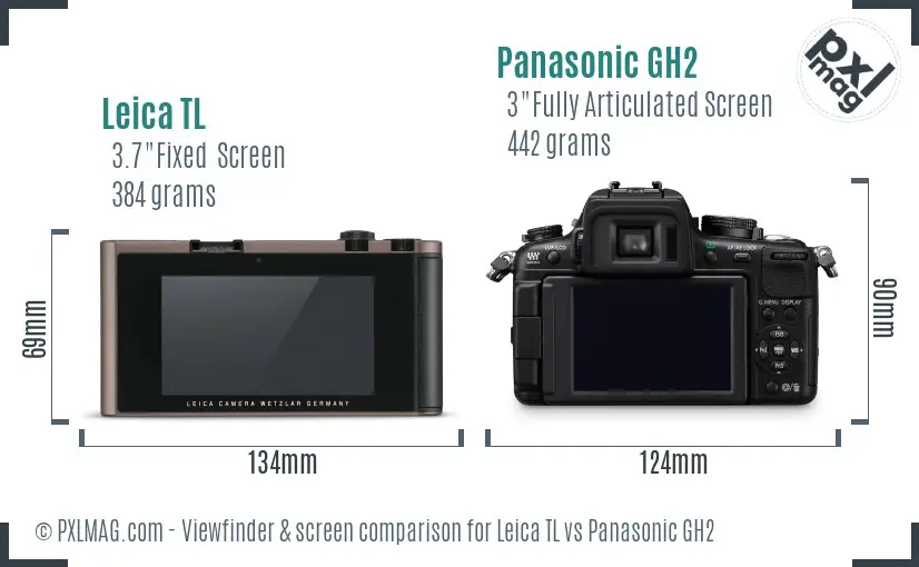 Leica TL vs Panasonic GH2 Screen and Viewfinder comparison Leica TL vs Panasonic GH2 Screen and Viewfinder comparison