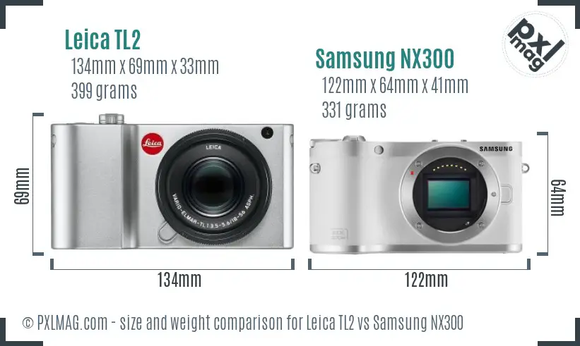 Leica TL2 vs Samsung NX300 size comparison Leica TL2 vs Samsung NX300 size comparison