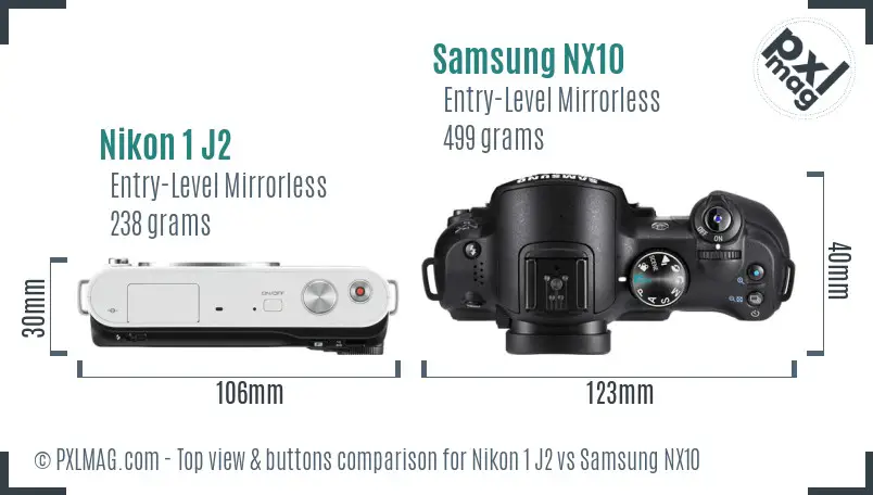 Top view design and control layout comparison