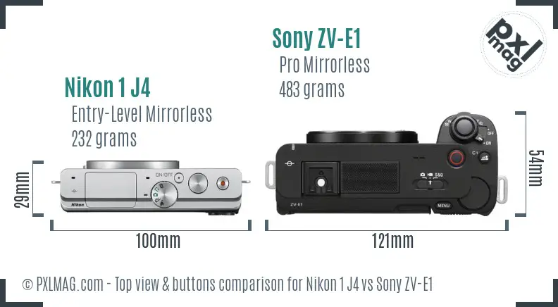 Top view design and control layout comparison