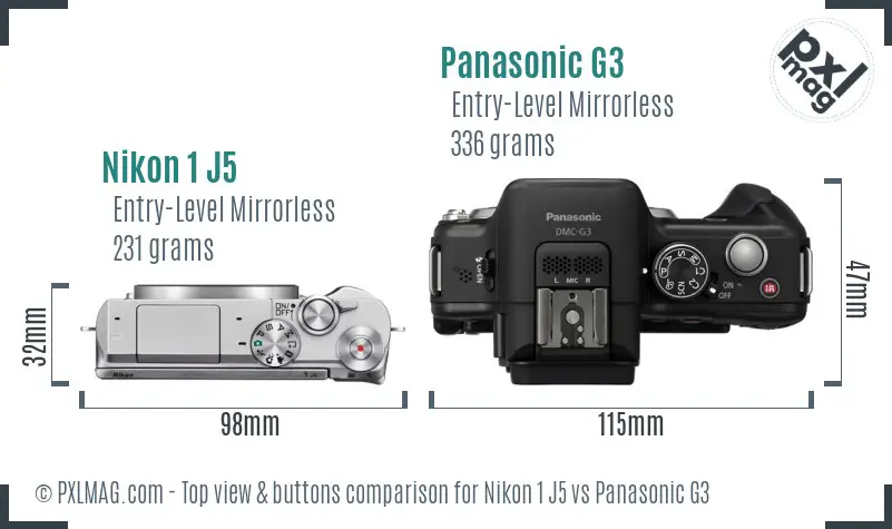 Top view design and control layout comparison