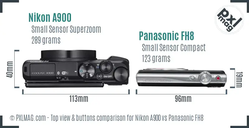 Top view design and control layout comparison