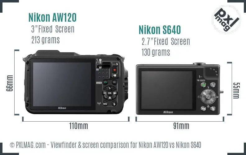 Back screen and interface comparison
