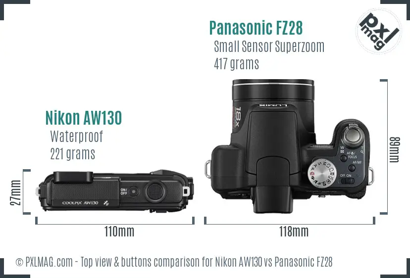 Top view design and control layout comparison