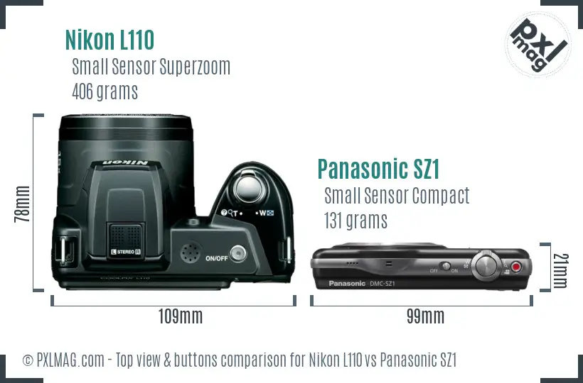 Top view design and control layout comparison