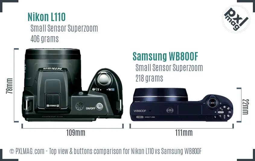Top view design and control layout comparison