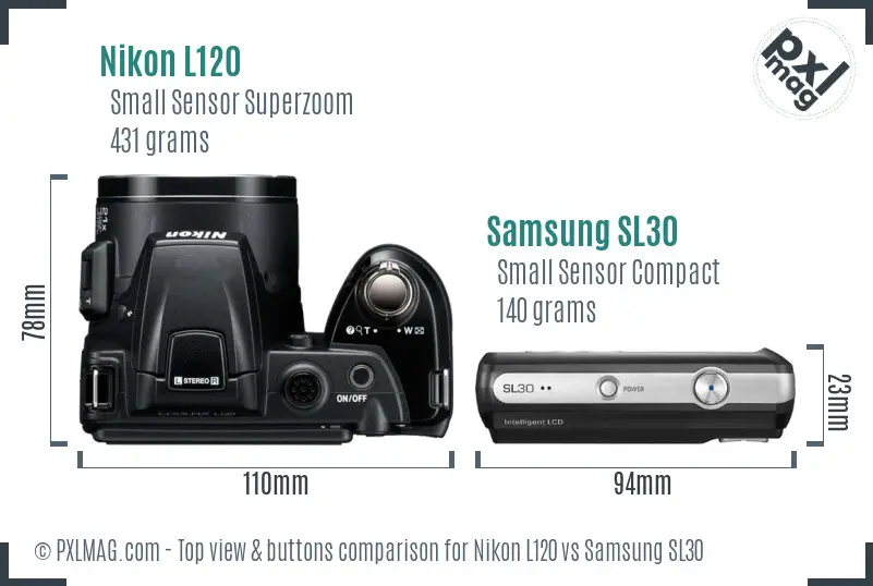 Top view design and control layout comparison