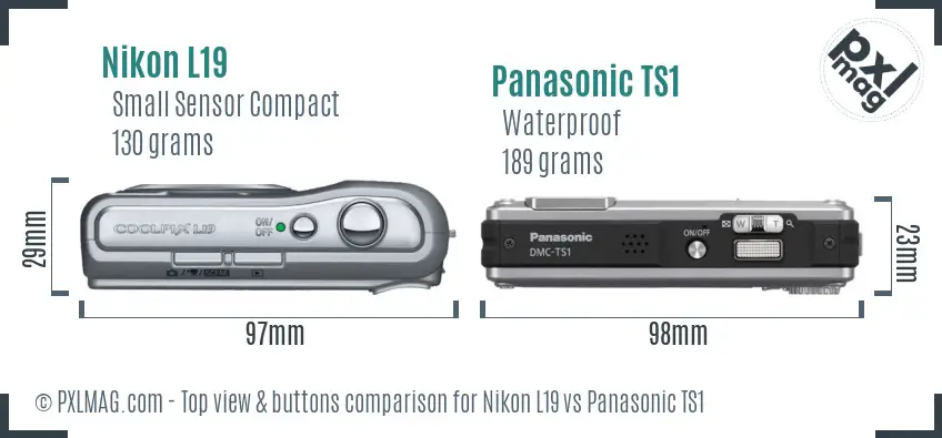 Top view design and control layout comparison