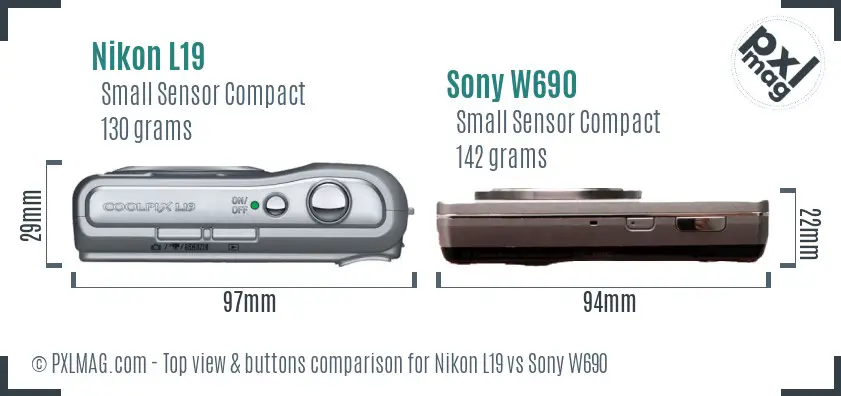 Top view design and control layout comparison