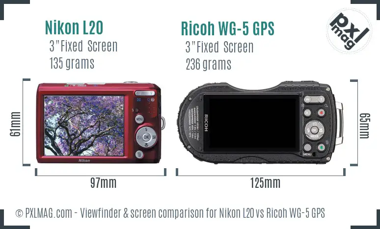 Rear LCD screens showing resolution, size, and image preview differences