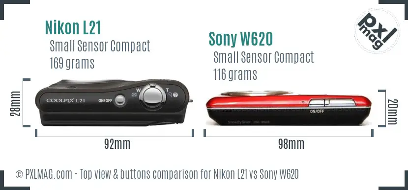 Top view design and control layout comparison