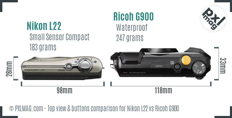 Top view design and control layout comparison