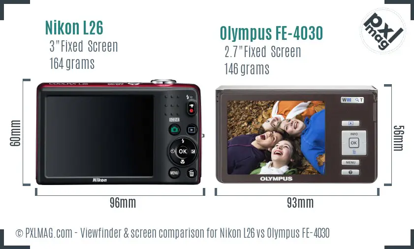 Back screen and interface comparison