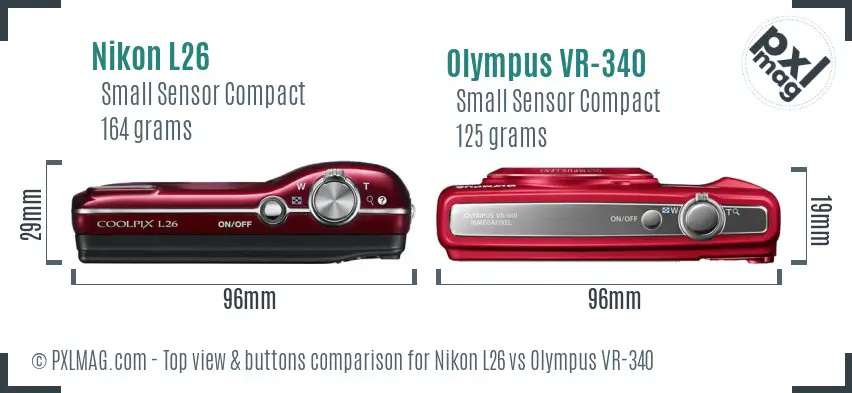 Top view design and control layout comparison