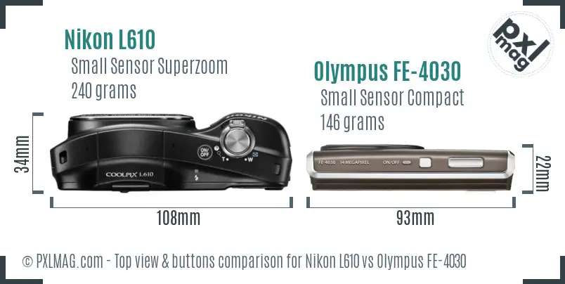 Top view design and control layout comparison