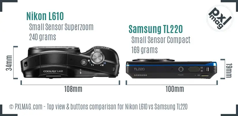 Top view design and control layout comparison