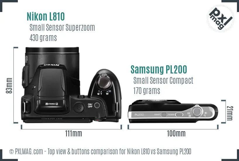 Top view design and control layout comparison