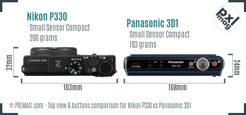 Top view design and control layout comparison