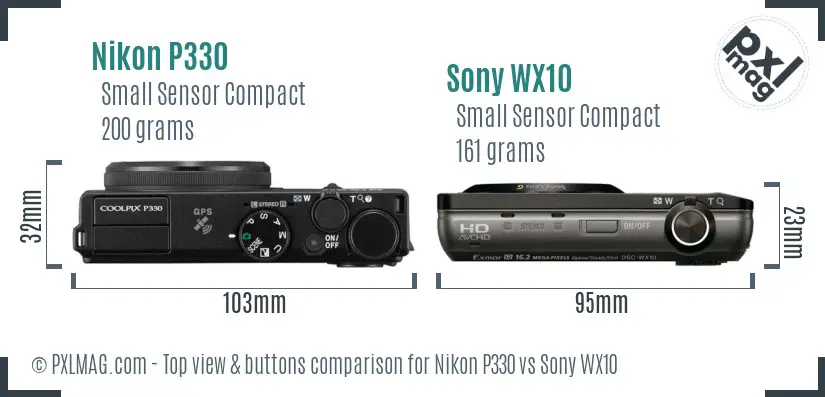 Top view design and control layout comparison