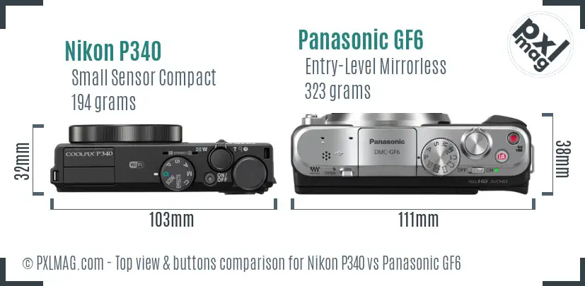 Top view design and control layout comparison
