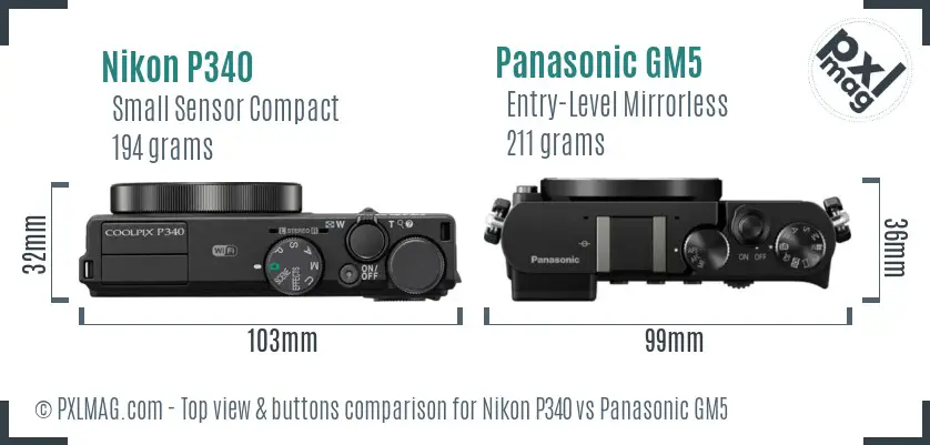 Top view design and control layout comparison