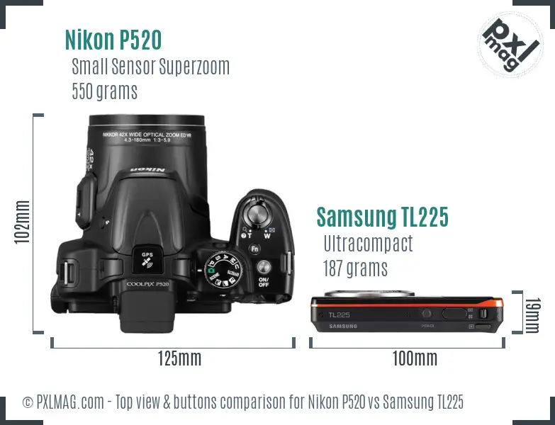 Top view design and control layout comparison