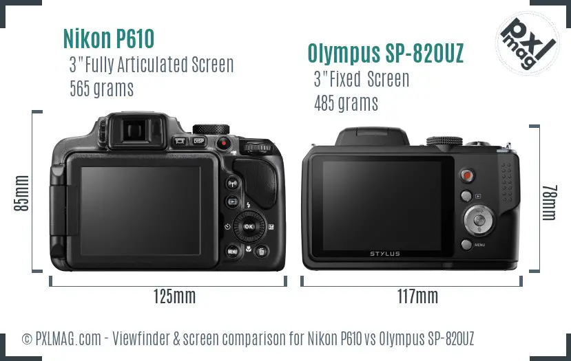 LCD screen and user interface comparison