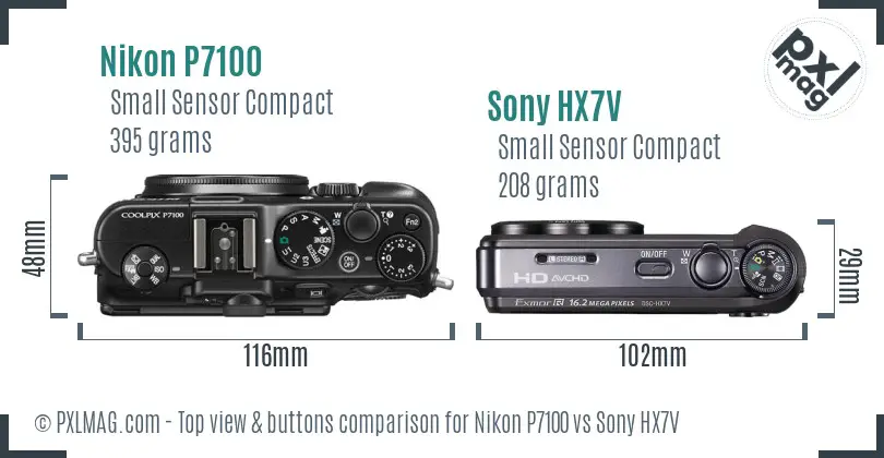 Top view design and control layout comparison