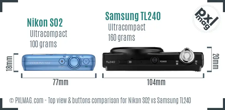 Top view design and control layout comparison