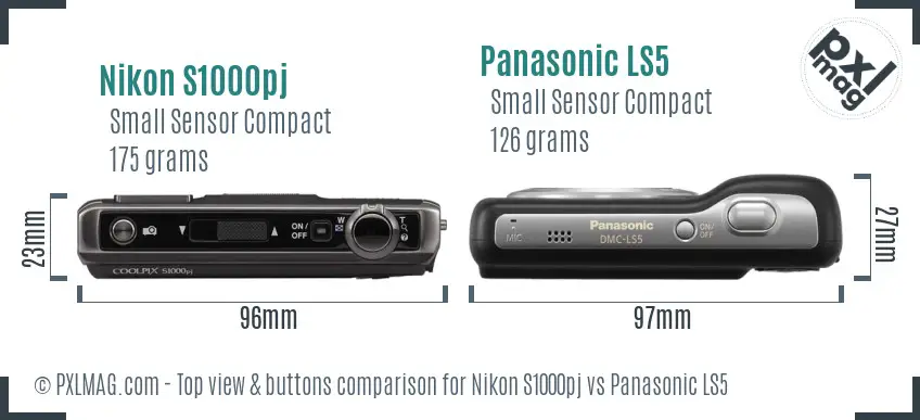 Top view design and control layout comparison