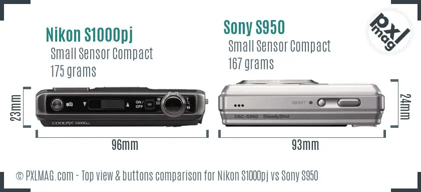 Top view design and control layout comparison