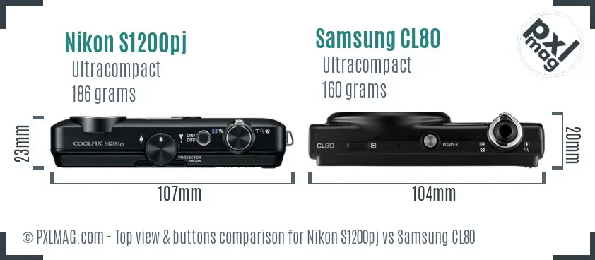Top view design and control layout comparison