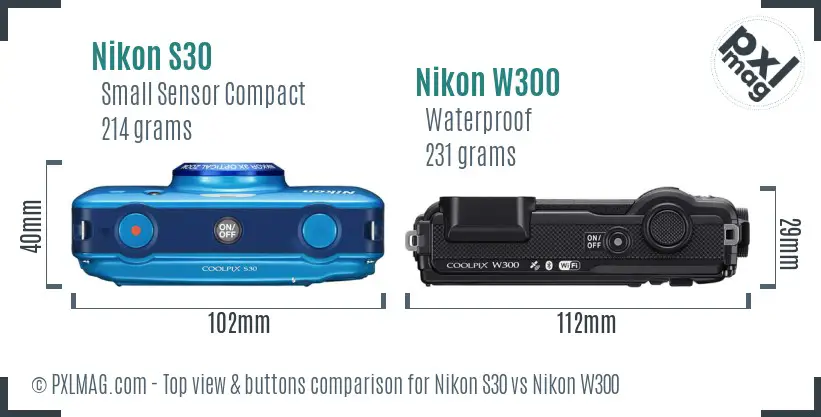 Top view design and control layout comparison