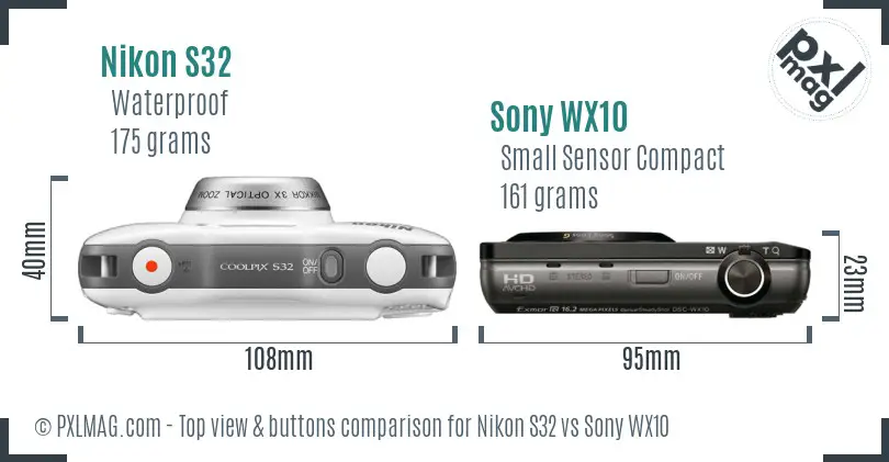 Top view comparison shows control layout differences