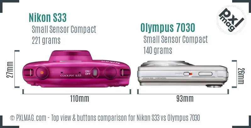 Top view design and control layout comparison