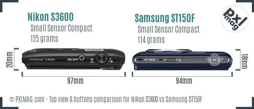 Top view design and control layout comparison